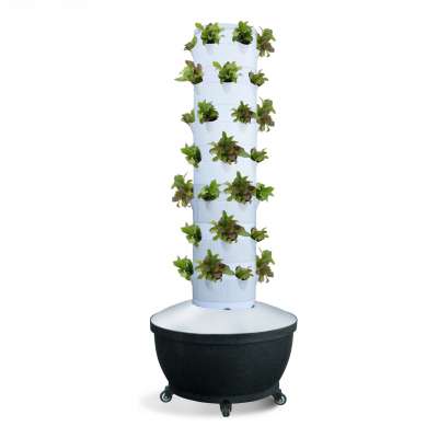 Vertical Garden Tower Hydroponic System witch greenhouse and farm